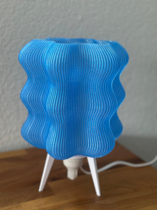 Ripple Glow – Modern 3D Printed Sculptural Lamp ✨