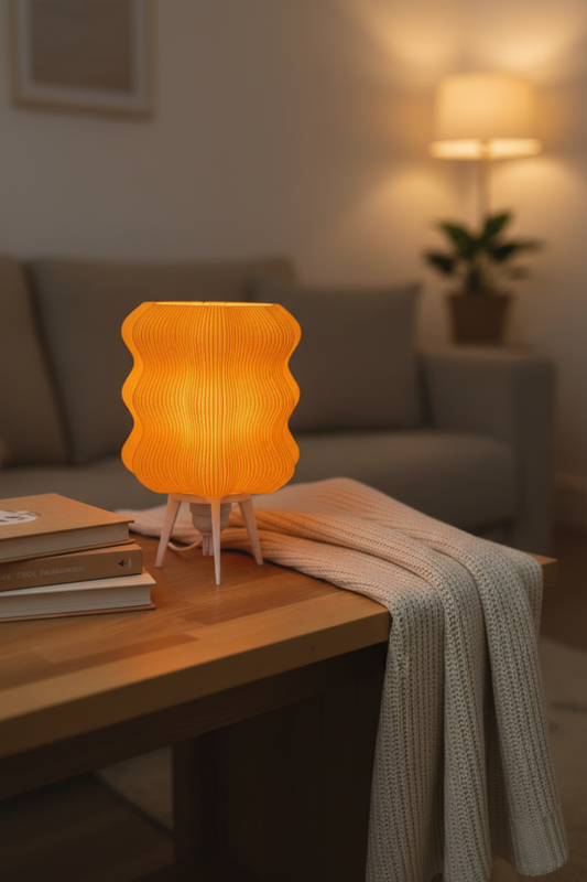 Cozy Orange Lamp