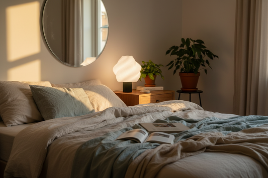 Lamp in bedroom lifestyle